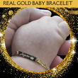 Load image into Gallery viewer, Real Gold Engraved Baby Name Bracelet