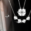 Load image into Gallery viewer, Hearts Flower Pendant Necklace