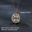 Load image into Gallery viewer, Hearts Flower Pendant Necklace