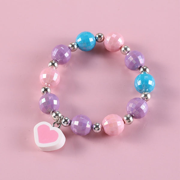 Conjunto de collar y pulsera de unicornio para niños