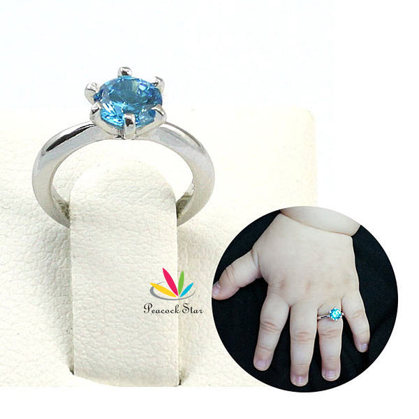 Anillo de bebé de plata de ley 925