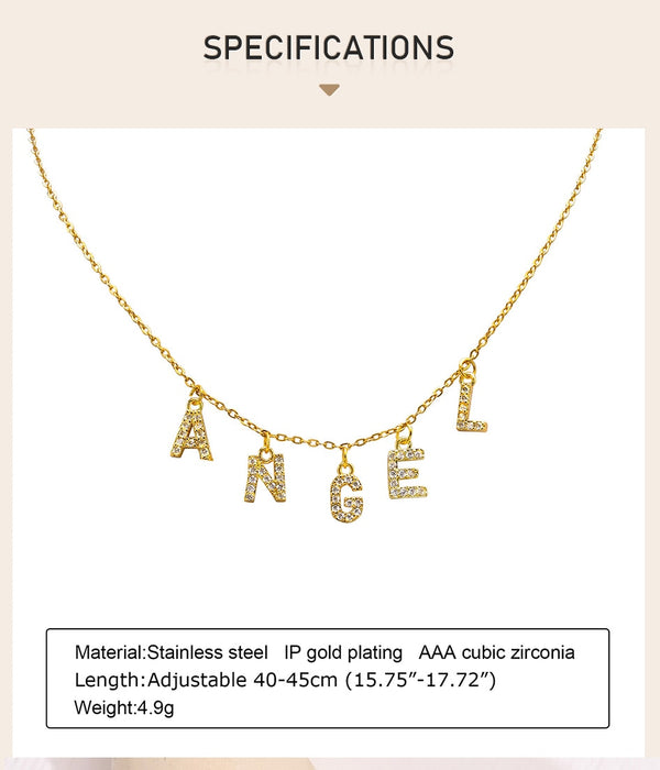 Custom Name Charm Necklace