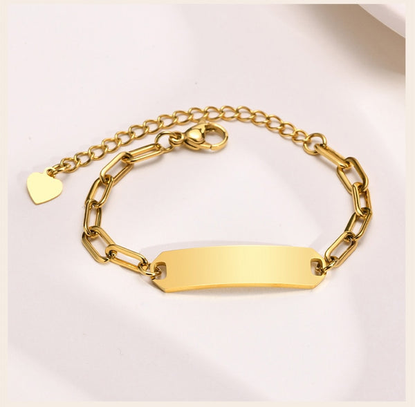 Pulsera de cadena con clip para bebé