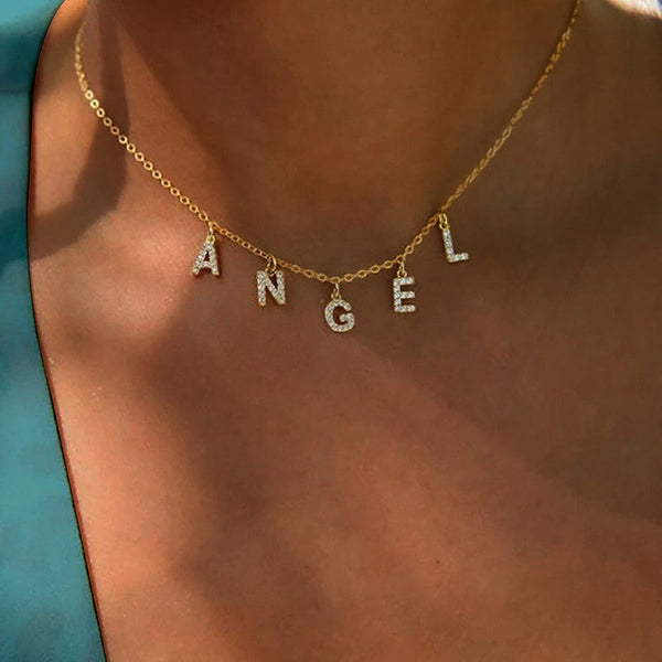Custom Name Charm Necklace