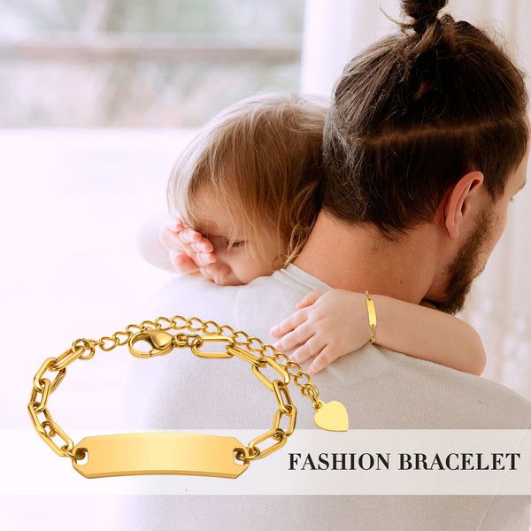 Pulsera de cadena con clip para bebé