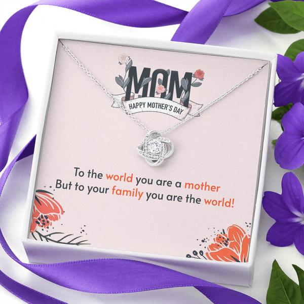 Collar de nudo de amor de madre
