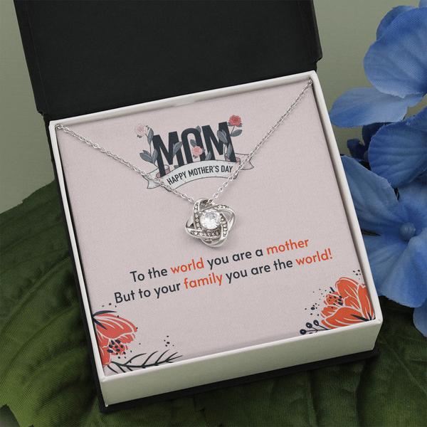 Collar de nudo de amor de madre