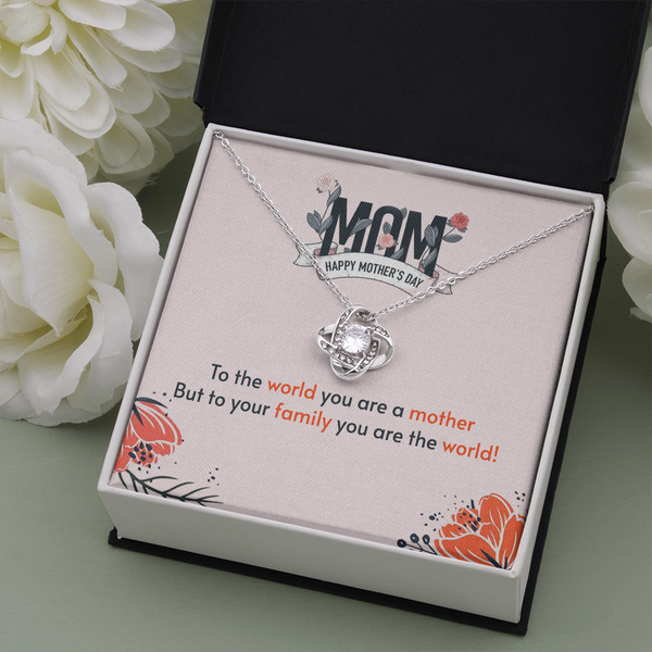 Collar de nudo de amor de madre