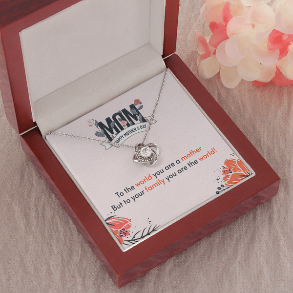 Collar de nudo de amor de madre
