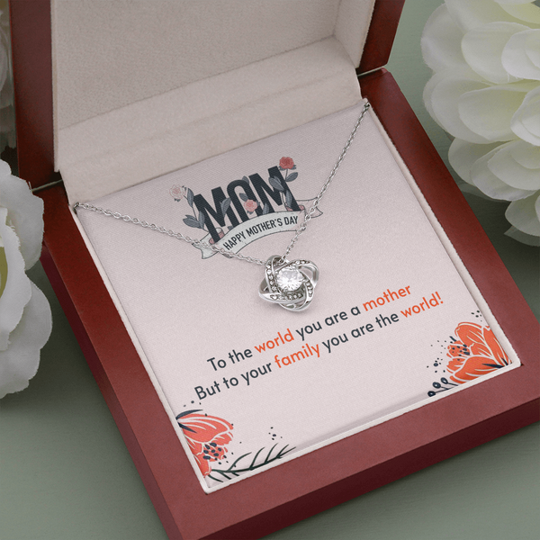 Collar de nudo de amor de madre