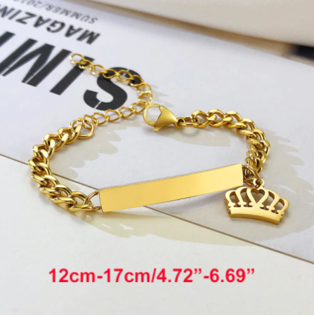 Brazalete de corazón personalizado para bebés/niños pequeños