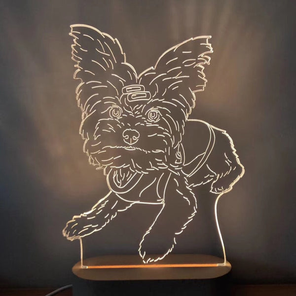 Luz nocturna 3D personalizada