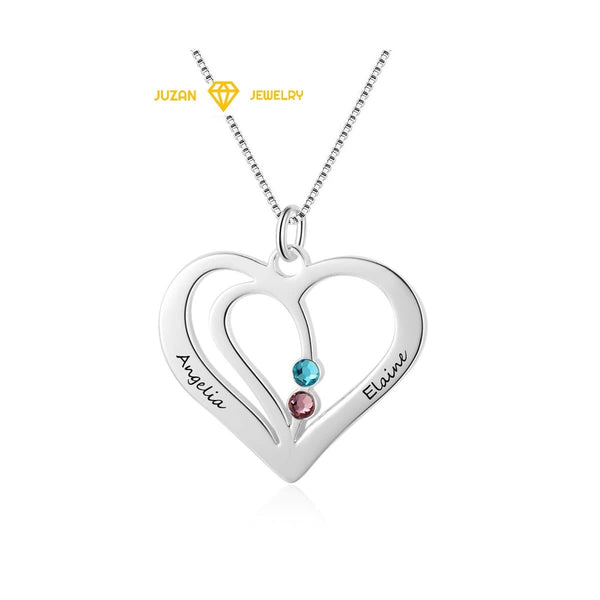 Personalized Name And Birthstone Necklace
