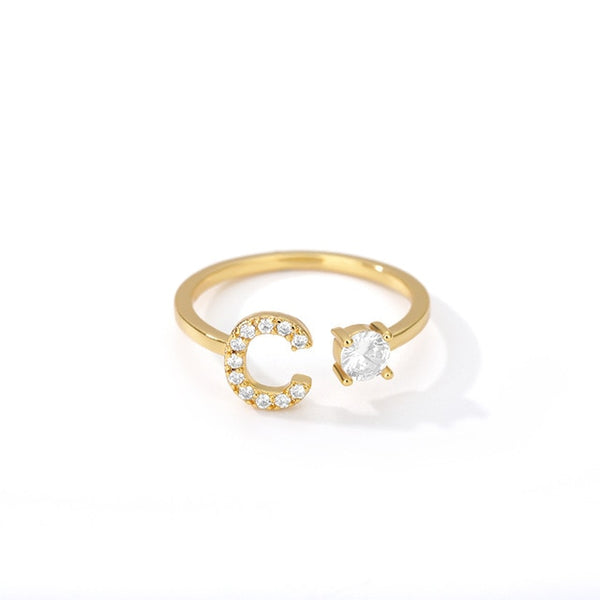 Anillo Ajustable Letra Inicial