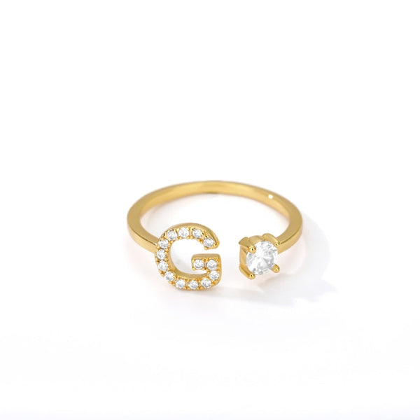 Anillo Ajustable Letra Inicial