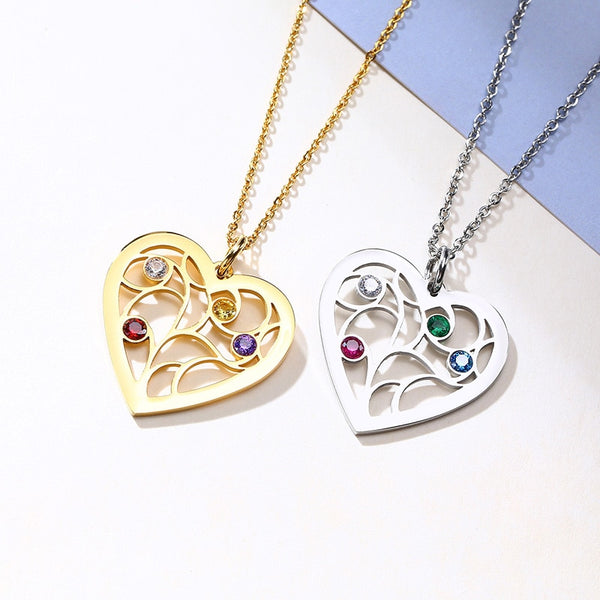 Collar de piedra natal del árbol genealógico