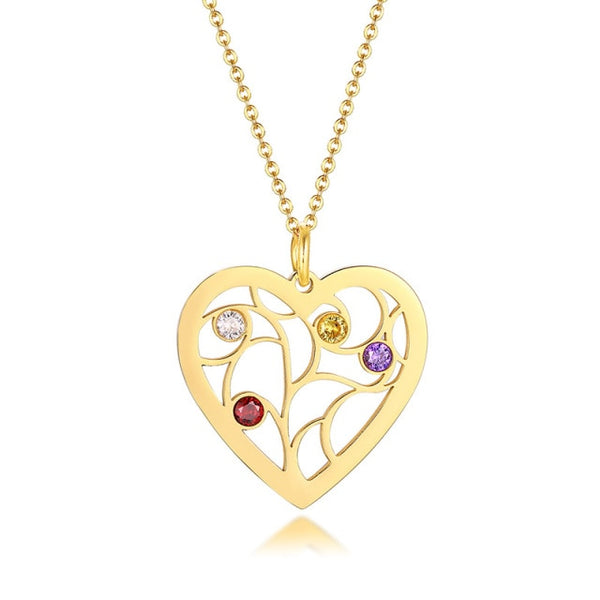 Collar de piedra natal del árbol genealógico