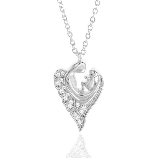 Collar Corazón Madre Bebé