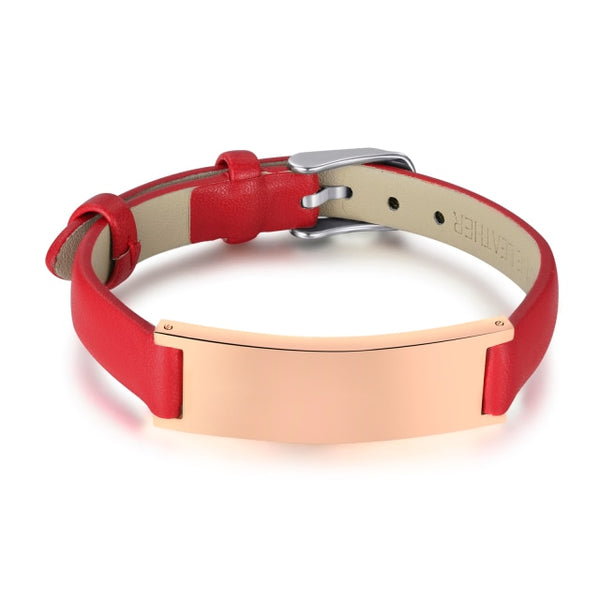 Pulsera de cuero personalizada