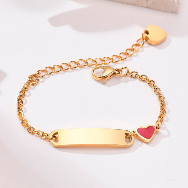 Pulsera Bebé Corazón Rojo
