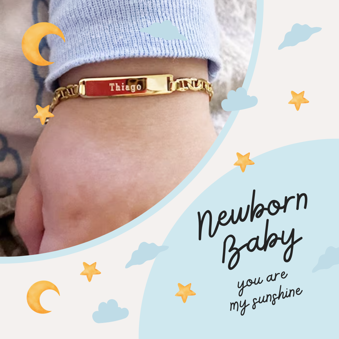 Newborn 2025 engraved bracelet