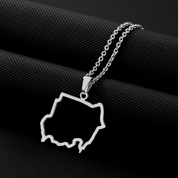 Sudan Map Necklace