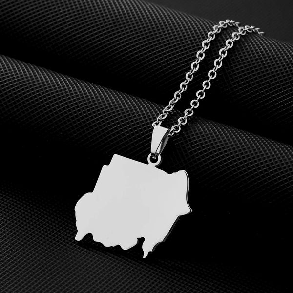 Sudan Map Necklace