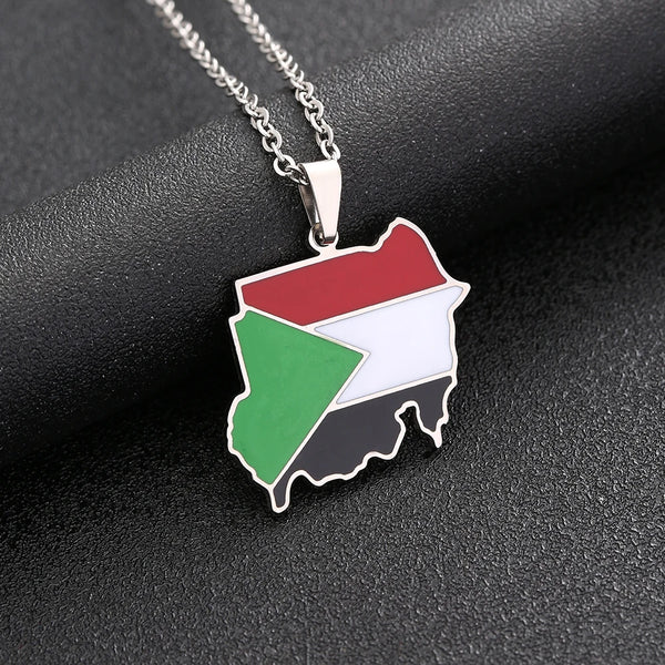 Sudan Map Necklace