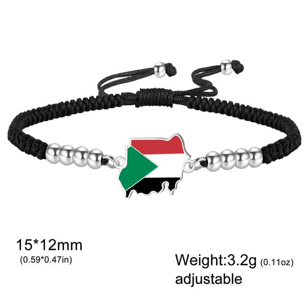 Sudan Flag Bracelet