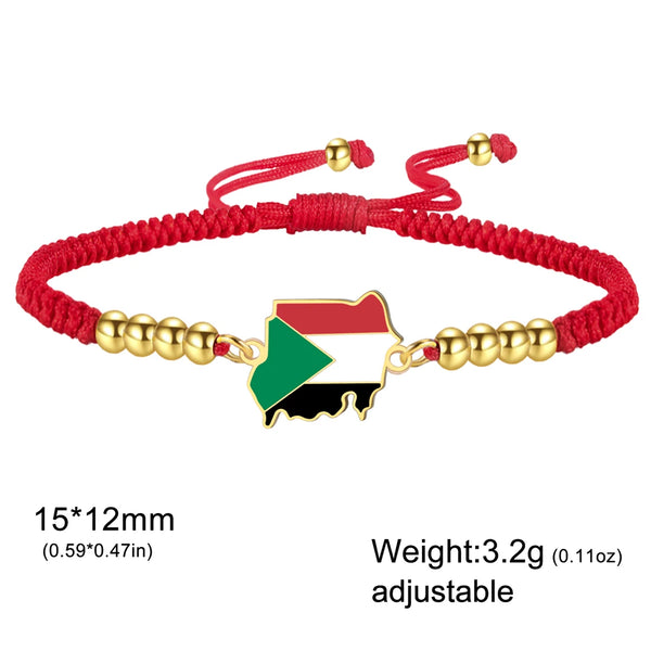 Sudan Flag Bracelet