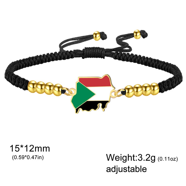 Sudan Flag Bracelet