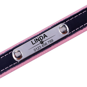 Personalized Leather Dog Collar