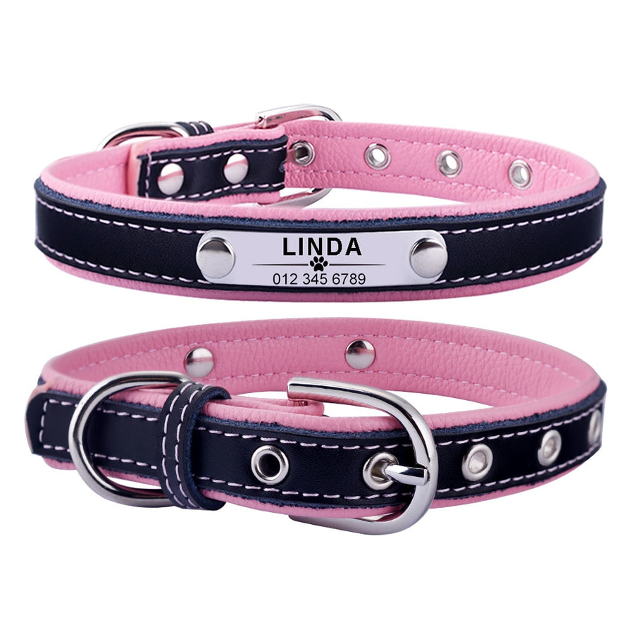 Personalized Leather Dog Collar