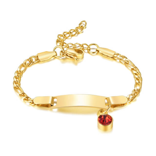 Personalized Birthstone Baby Bracelet