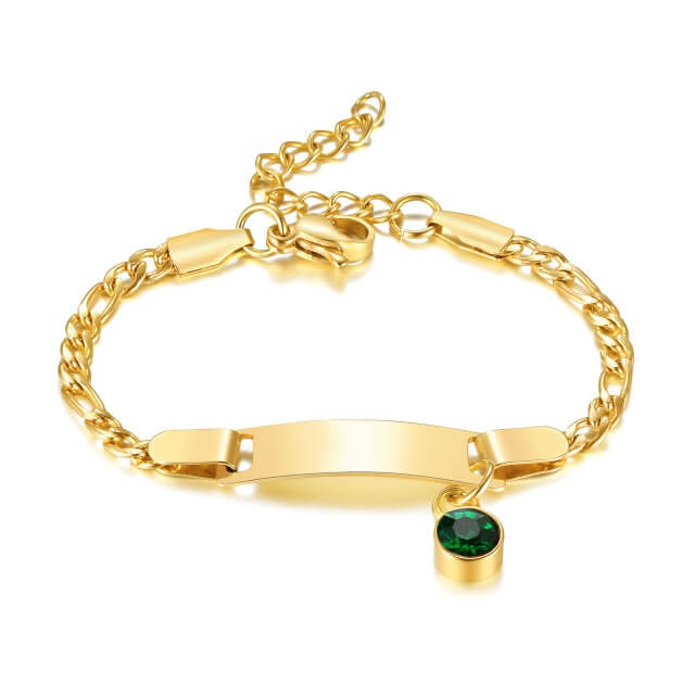 Personalized Birthstone Baby Bracelet