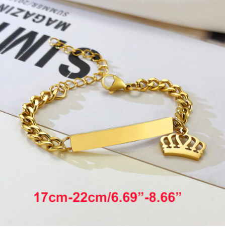 Baby/Toddler Personalized Heart Bracelet