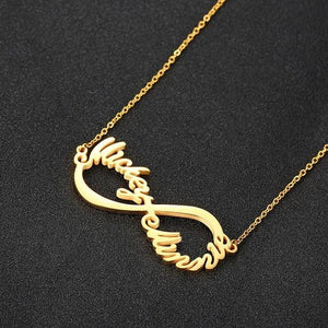 Infinity 2-4 Names Necklace