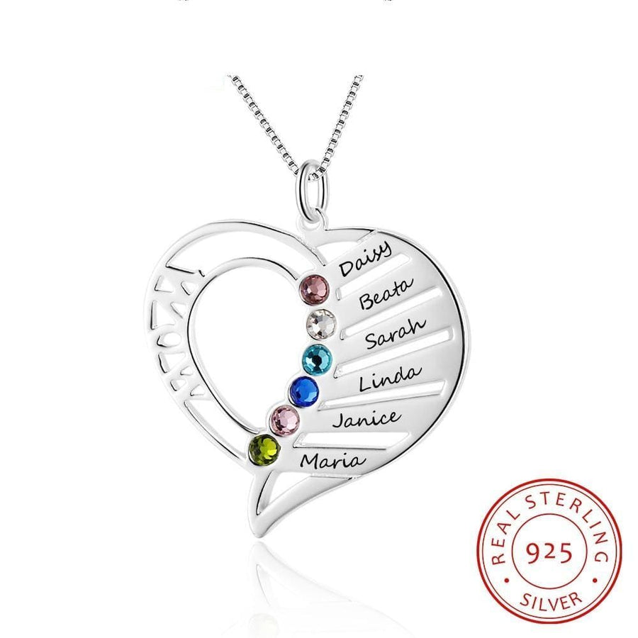 Family Birthstone Necklace