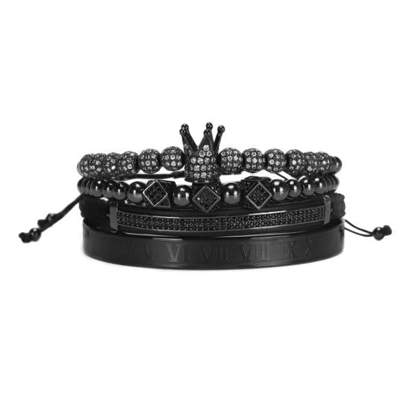 Men’s Macrame Charm Bracelet Set