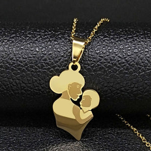 Mom Child Necklace