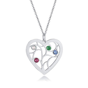 Family Tree Birthstone Necklace