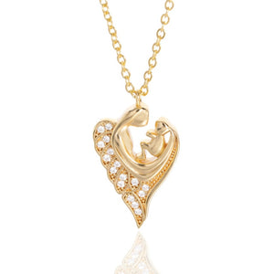 Mother Baby Heart Necklace