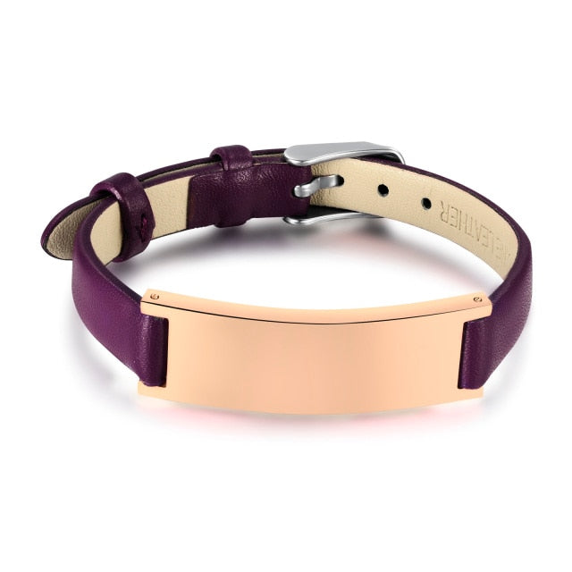 Personalized Leather Bracelet