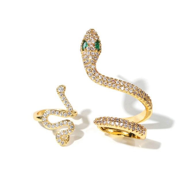 Snake Clips On Earrings