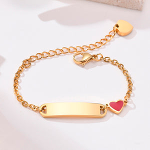 Red Heart Baby Bracelet