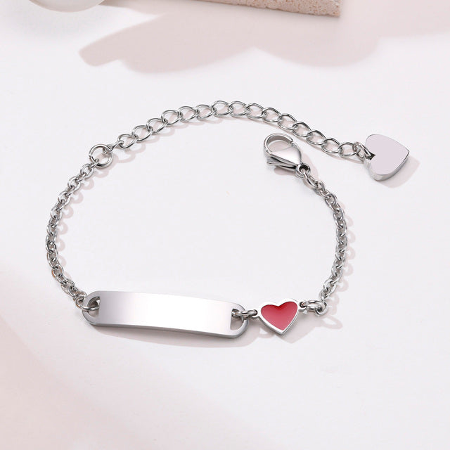 Red Heart Baby Bracelet