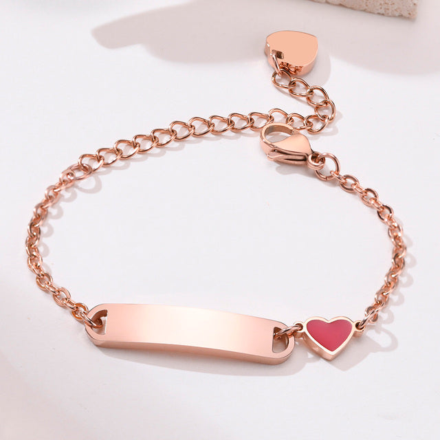 Red Heart Baby Bracelet