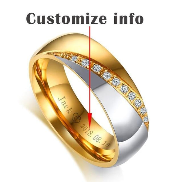 Personalized Couples Ring